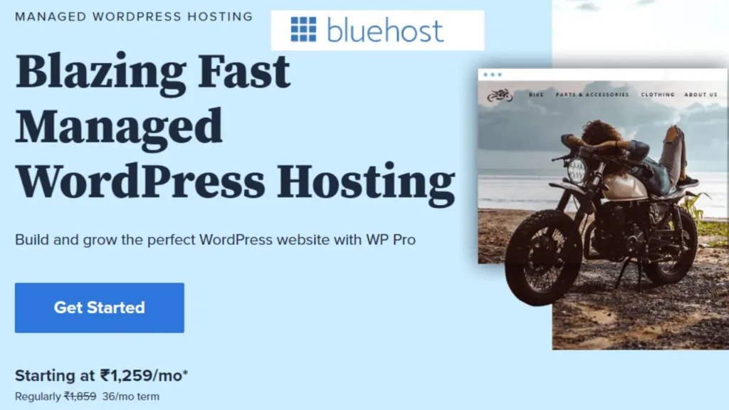 Bluehost managed WordPress hosting